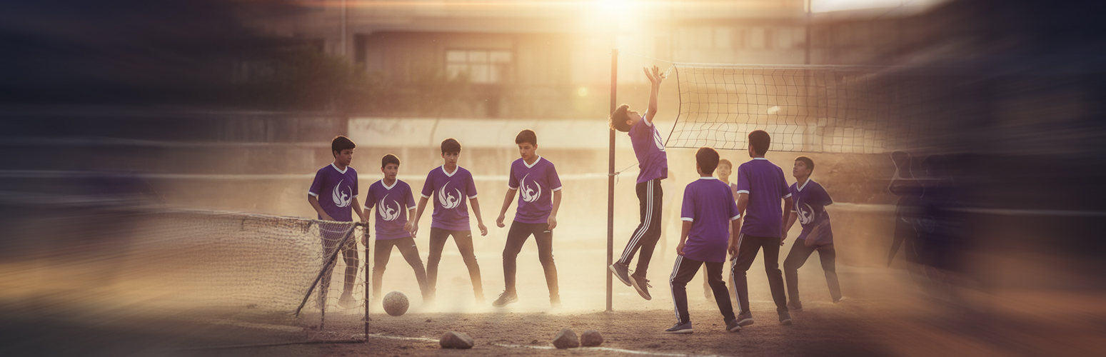 نوجوانان ققنوس در یک رقابت دوستانه